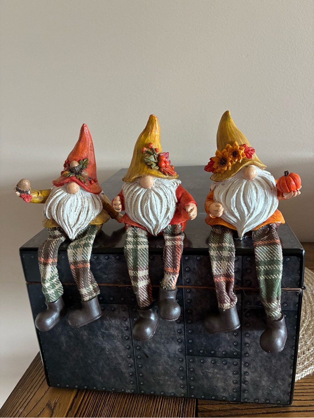 Fall Gnome Trio Shelf Sitters Set of 3
